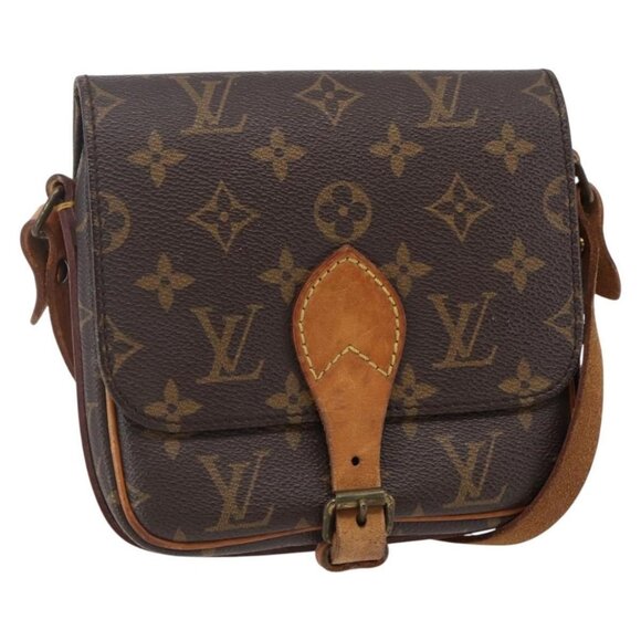 Authentic LOUIS VUITTON Monogram Cartouchiere PM Shoulder Bag M51254 LV